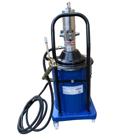 Нагнетатель смазки пневматический с баком 20 л, давление смазки до 300 бар, шланг 3.8 м EQFS ES-60505