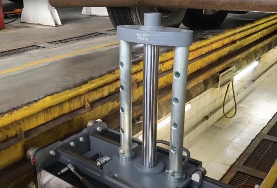 Канавный пневмогидравлический подъемник 15 т, навесной одноштоковый N501T Nordberg