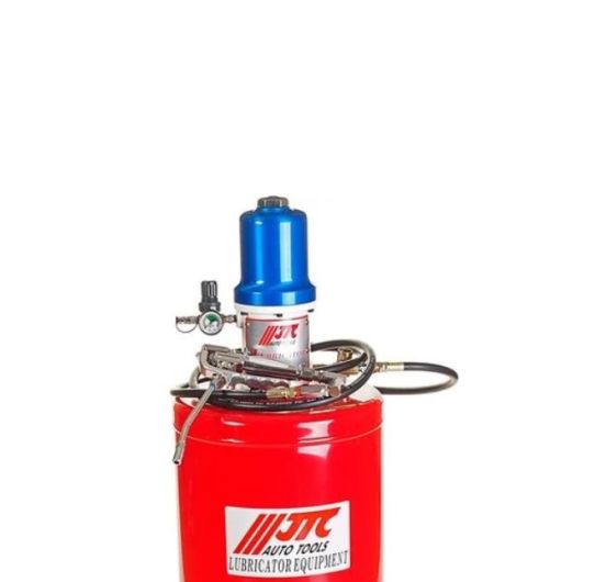 Нагнетатель смазки для бочек на 20 л, JTC JTC-1034 4-9 бар, пневматический, с коэффициентом сжатия 45:1