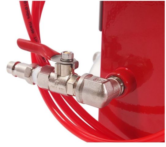 Нагнетатель смазки для бочек на 2 л, JTC 5503 2-5 бар, пневматический, с подающим шлангом на 1.62 м