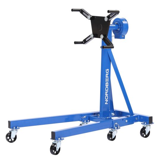 Кантователь двигателя 500 кг с П-образным основанием и 4 регулируемыми кронштейнами синий Nordberg N30091R