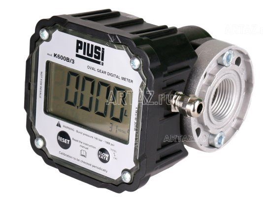 Счетчик учета топлива 10-100 Piusi K600 B/3 Diesel F00492000 электронный с импульсным выходом