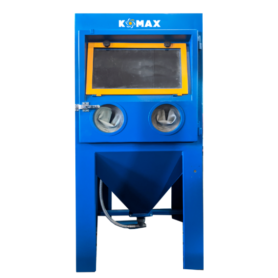 Пескоструйная инжекторная камера KOMAX CAB-I-008 с фронтальной загрузкой, с емкостью бака 60л