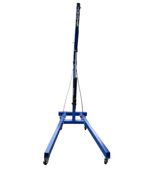 Кран гаражный подкатной складной 2 т, высота подъема 2270 мм, синий Техносоюз AS-2002