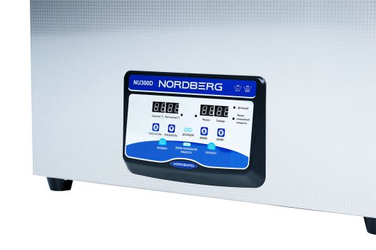 Ультразвуковая ванна 27.95л 40 кГц с подогревом и дегазацией, 220В для деталей и топливных форсунок Nordberg NU300D