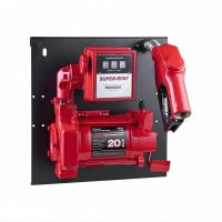 Комплект заправочный для бензина 220V на пластине: насос 75 л/м, счетчик, пистолет, шланг