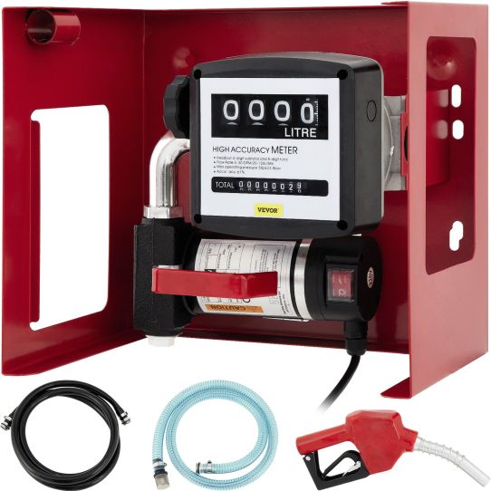 Комплект заправочный для ДТ 220V на мет платформе ACFD40E: насос 40 л/м ACTP40, счетчик мех FM120 план насоса