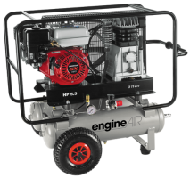 Поршневой компрессор 22л, 330 л/м 4кВт, ременной, масляный горизонтальный Abac EngineAIR A39B/11+11 5HP