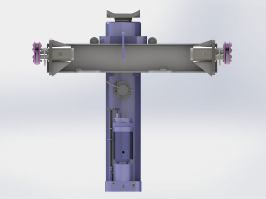 Канавный пневмогидравлический подъемник 15 т, навесной одноштоковый КПН15П600 ARTAZ