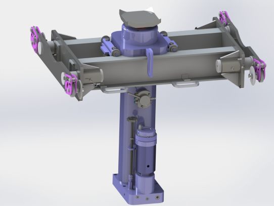 Канавный пневмогидравлический подъемник 15 т, навесной одноштоковый КПН15П600 ARTAZ
