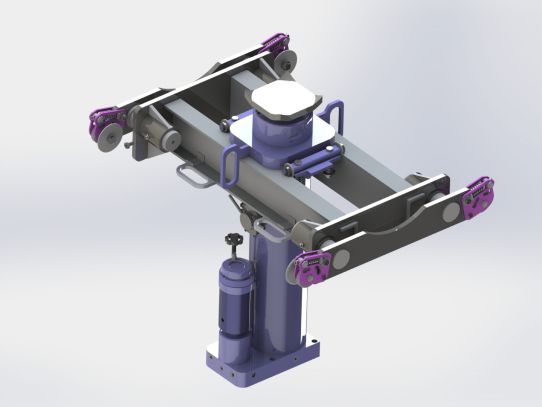 Канавный пневмогидравлический подъемник 15 т, навесной одноштоковый КПН15П600 ARTAZ