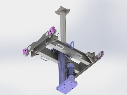 Канавный пневмогидравлический подъемник 15 т, навесной одноштоковый КПН15П600 ARTAZ