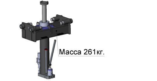 Канавный гидравлический подъемник 15 т, навесной одноштоковый КПН15Р800 ARTAZ