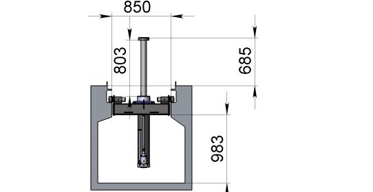 Опорный мост в смотровую канаву 20 т. ОМ20В