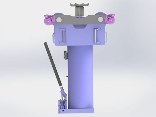 Канавный гидравлический подъемник 30т, навесной одноштоковый КПН30Р800 ARTAZ