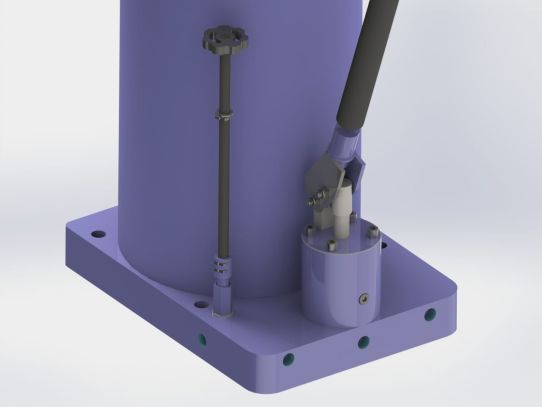 Канавный гидравлический подъемник 30т, навесной одноштоковый КПН30Р800 ARTAZ