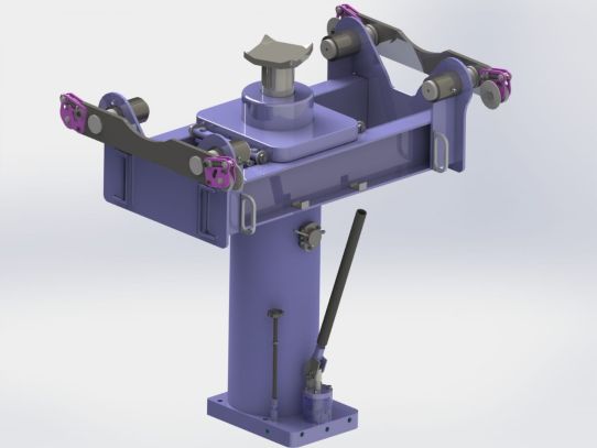 Канавный гидравлический подъемник 30т, навесной одноштоковый КПН30Р800 ARTAZ