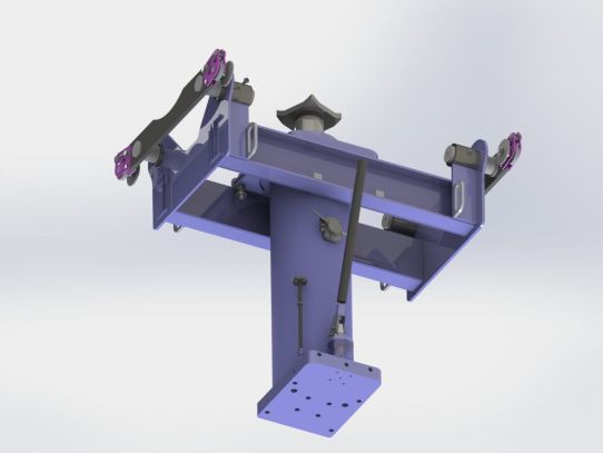Канавный гидравлический подъемник 30т, навесной одноштоковый КПН30Р800 ARTAZ
