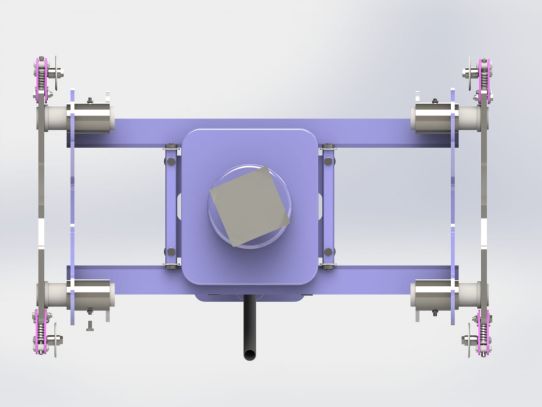 Канавный гидравлический подъемник 30т, навесной одноштоковый КПН30Р800 ARTAZ