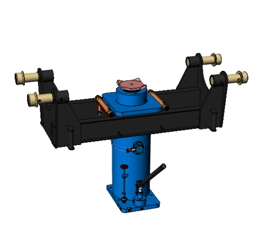 Канавный гидравлический подъемник 20 т, навесной, двухштоковый, КПНТ20Р1200 ARTAZ