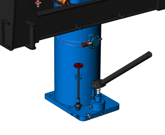 Канавный гидравлический подъемник 20 т, навесной, двухштоковый, КПНТ20Р1200 ARTAZ