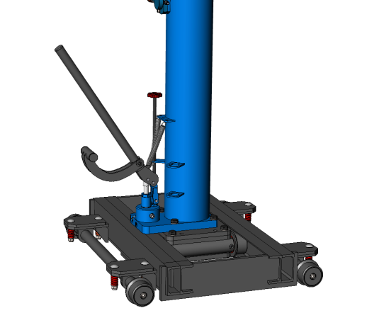 Канавный гидравлический подъемник 15 т, рельсовый одноштоковый КПП15Р1000П ARTAZ