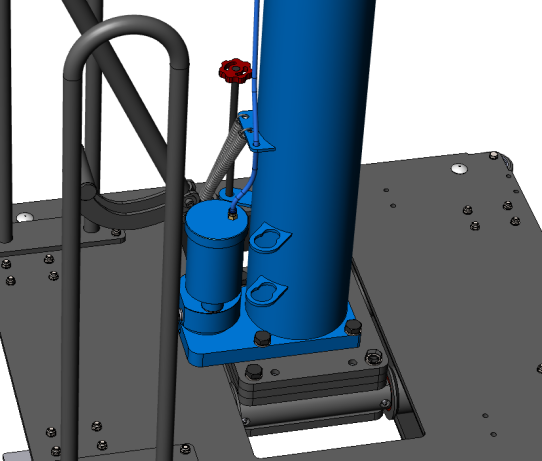 Канавный пневмогидравлический и гидравлический подъемник 15 т, напольный, одноштоковый КПП15РП1000ПМ ARTAZ