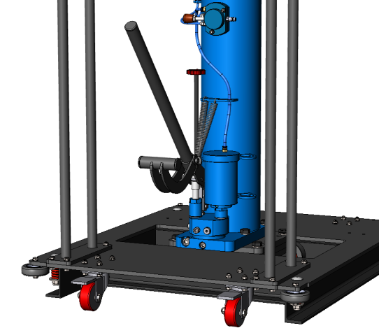 Канавный подъемник 15 т, напольный с передвижным штоком КПП15РП800ПМ ARTAZ