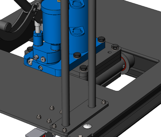 Канавный подъемник 15 т, напольный с передвижным штоком КПП15РП800ПМ ARTAZ