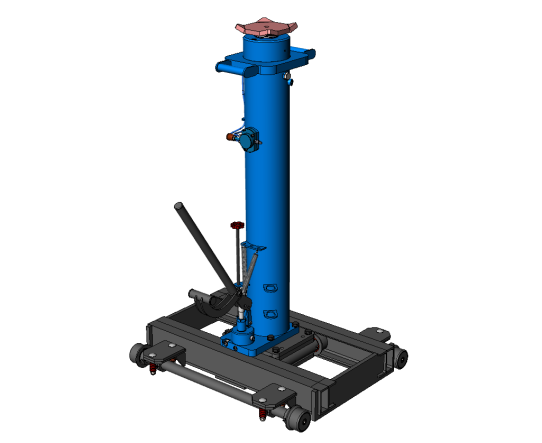 Канавный гидравлический одноштоковый подъемник 20 т, рельсовый КПП20Р1000П ARTAZ