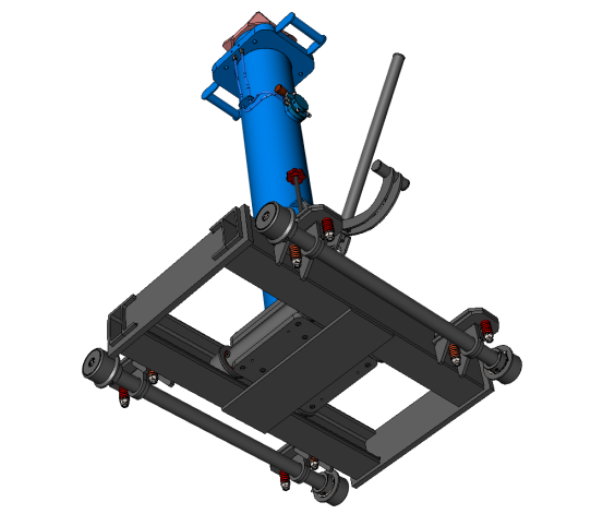 Канавный гидравлический одноштоковый подъемник 20 т, рельсовый КПП20Р1000П ARTAZ