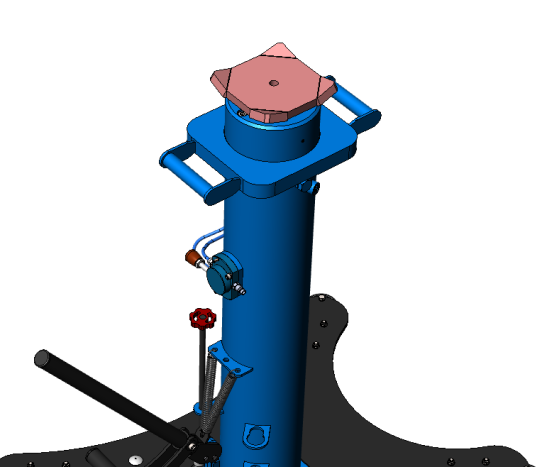 Канавный гидравлический подъемник 20т, напольный одноштоковый КПП20Р800Ф ARTAZ