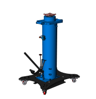 Канавный гидравлический подъемник 30 т, напольный одноштоковый КПП30Р1000Ф ARTAZ