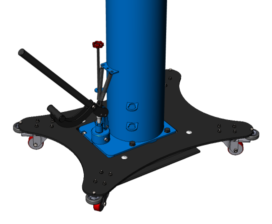 Канавный гидравлический подъемник 30 т, напольный одноштоковый КПП30Р1000Ф ARTAZ