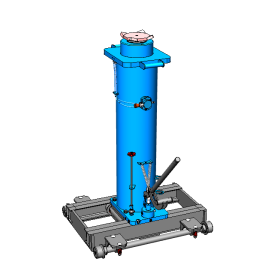 Канавный гидравлический подъемник 30 тонн рельсовый одноштоковый КПП30Р1000П ARTAZ