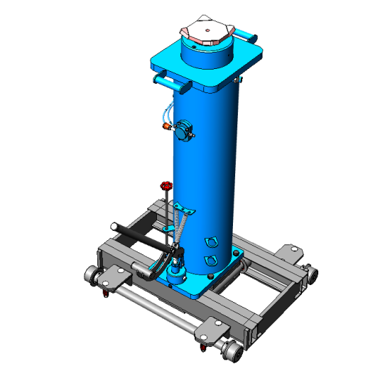 Канавный гидравлический подъемник 30 тонн рельсовый одноштоковый КПП30Р1000П ARTAZ