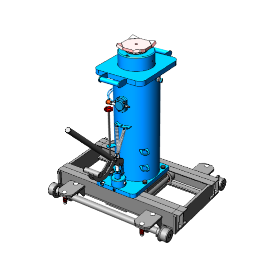 Канавный гидравлический подъемник 16т, рельсовый двухштоковый КППТ16Р1200П ARTAZ