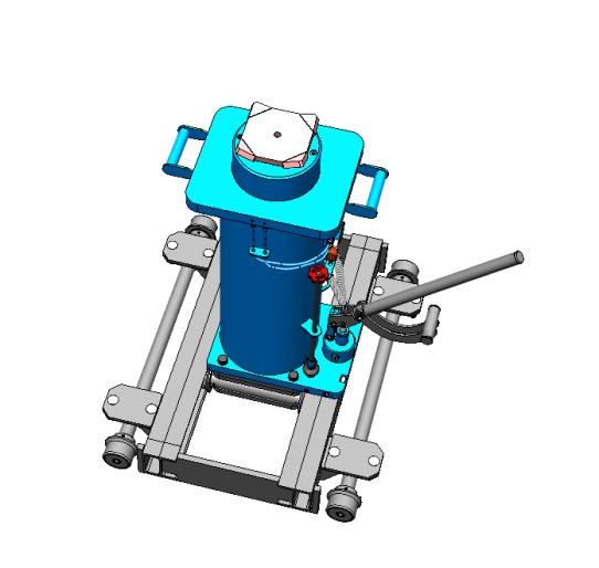 Канавный гидравлический подъемник 16т, рельсовый двухштоковый КППТ16Р1200П ARTAZ