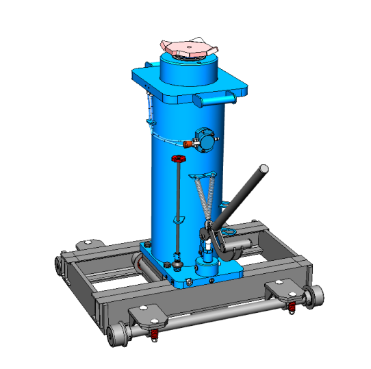 Канавный гидравлический рельсовый двухштоковый подъемник 20 т КППТ20Р1200П ARTAZ