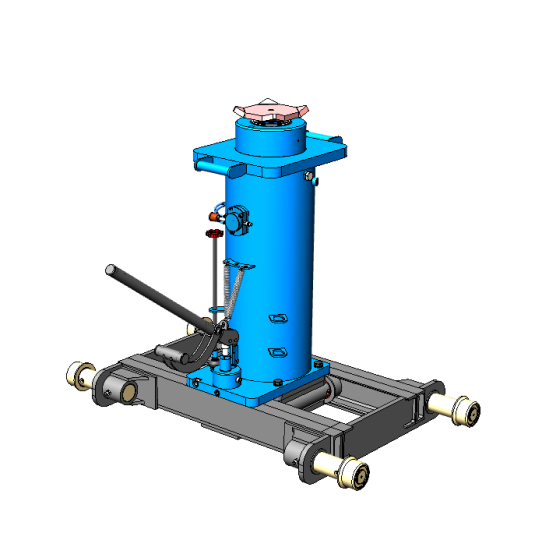 Канавный гидравлический подъемник 20 т, рельсовый двухштоковый КППТ20Р1200ПР ARTAZ
