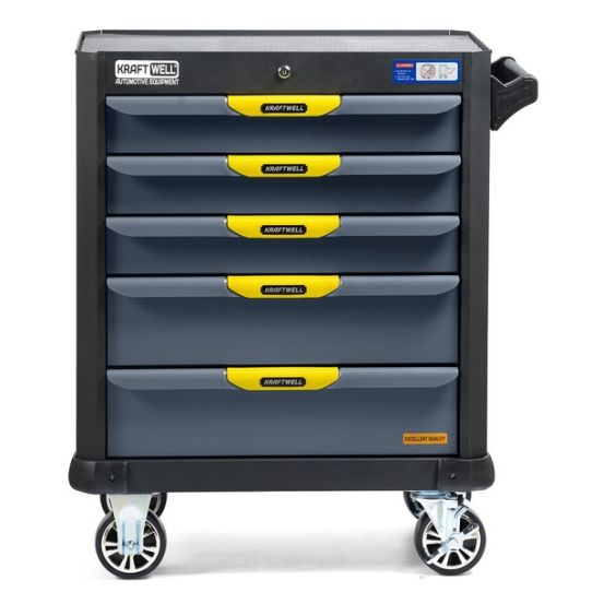  Тележка инструментальная KraftWell KRW-T5D, 5 ящиков, без инструментов