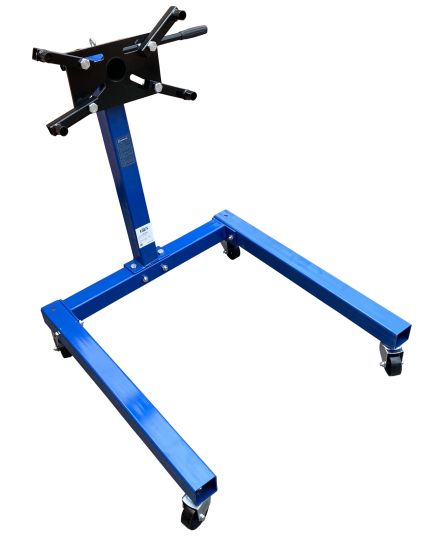 Кантователь двигателя 566 кг с П-образным основанием и 4 регулируемыми кронштейнами синий EQFS ES-1803