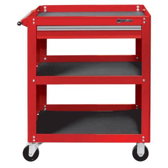 Тележка инструментальная МАСТАК 520-01580R, 3 полки и выдвижной ящик, без инструментов