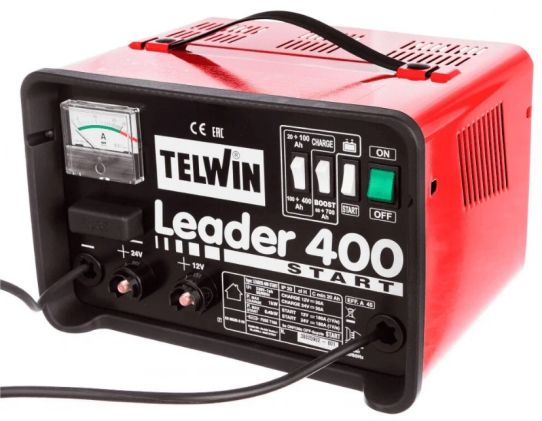 Пуско-зарядное устройство для аккумуляторов 12В и 24В, пусковой ток 300А, артикул 807551, бренд TELWIN