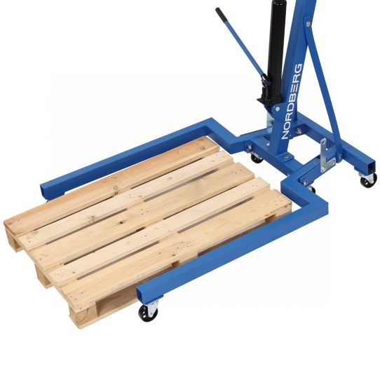Кран гаражный подкатной 680 кг Nordberg N3707 гидравлический складной, с высотой подъема до 1980 мм