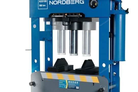 Гидравлический пресс для сто 100 т Nordberg pro N35100 ручной привод и пневмопривод