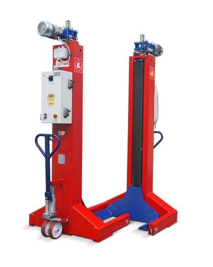 Подкатной подъемник для грузовых автомобилей проводной 30т EMANUEL MCL75.4.S, 4 колонны