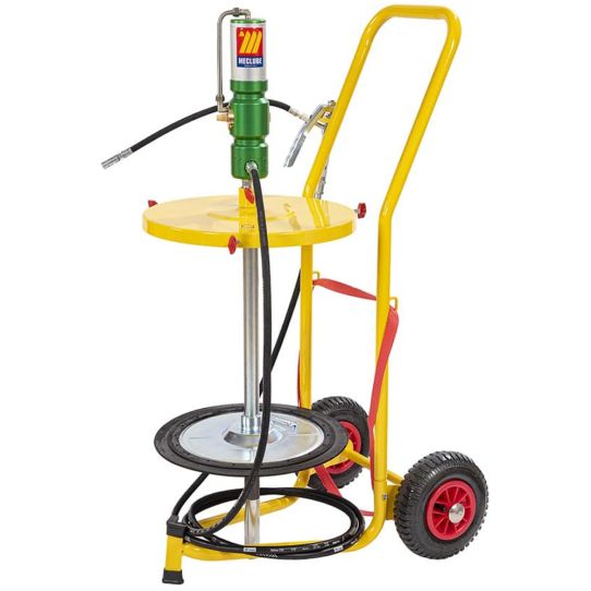 Нагнетатель смазки для раздачи из бочек 50-60 л, пневматический с тележкой Meclube 013-1118-000