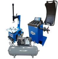 Комплект шиномонтажного оборудования EQFS до 24 дюйма M-3022-650-40 с компрессором Комплект шиномонтажного оборудования EQFS до 24 дюйма M-3022-650-40 с компрессором