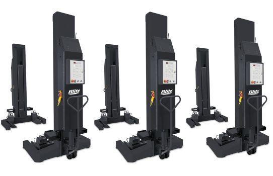 Подкатной подъемник для грузовых автомобилей электрогидравлический 48т Blitz HydroLift S2 6-8.2, 6 колонн